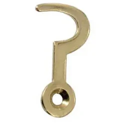 Crochet plat Laiton l. 24 mm x H. 15 mm^Diall Outlet