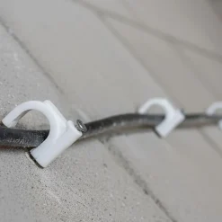 Crochets fixation / Clips de Câble ronds type FLOP fi 9 mm, blancs, boîte de 100 pcs^Horoz Electric Outlet