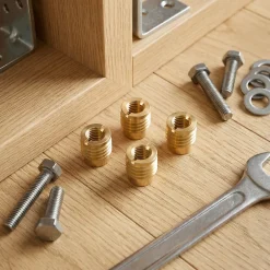 Écrou en laiton 15 x 17 mm. vendu par 4 pièces^Diall Online