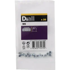 Écrous indessérables en acier zingué ø 3 - 20 pièces^Diall Best