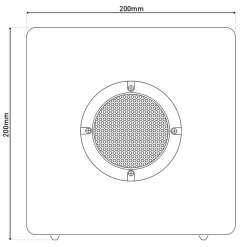 Cube décoratif avec Bluetooth 'Cube' en métal et plastique, avec changeur de couleur et LED intégrées-Näve Discount
