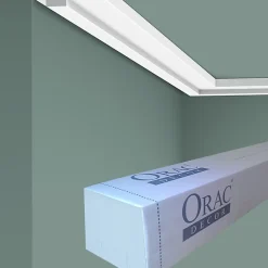 CX160 Corniche plafond - 1,3x4x200cm (h x p x L) - moulure décorative polymère A l'unité^Orac Decor