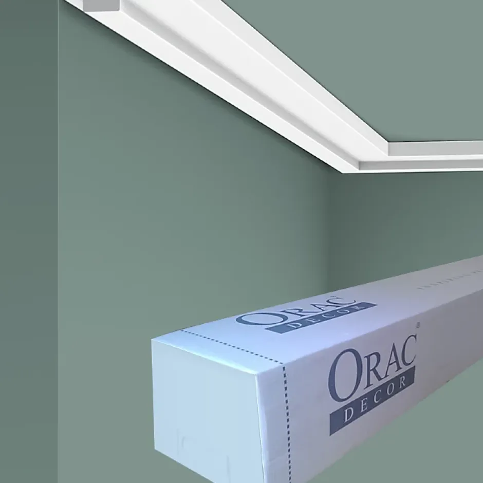 CX160 Corniche plafond - 1,3x4x200cm (h x p x L) - moulure décorative polymère A l'unité^Orac Decor