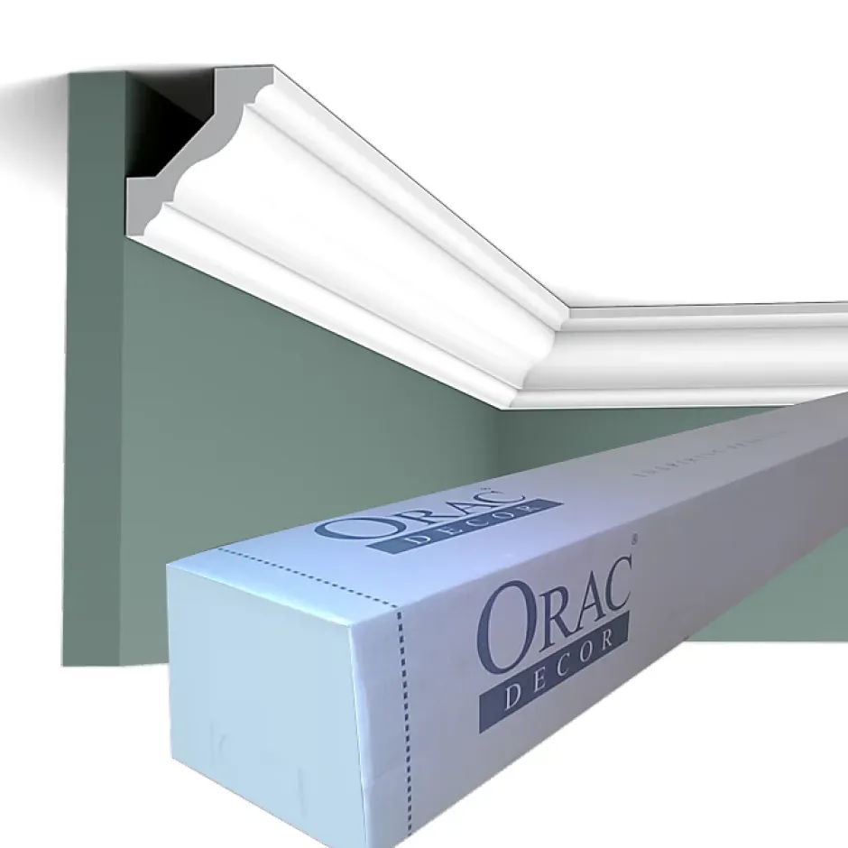 CX110 Corniche Plafond - 4,5x4,1x200cm (h x p x L) - moulure décorative polymère Carton 8 pièces-Orac Decor Sale