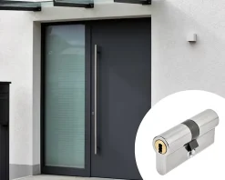 Cylindre 2 entrées nickel 42.5 X 42.5 mm-Vachette