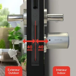 Cylindre 40/40 pour serrure connectée Lock - - 720112^Extel Best
