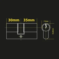 Cylindre 30/35 pour serrure connectée Lock - - 720106^Extel Best
