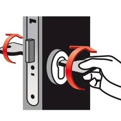 Cylindre de haute sécurité 40 x 40 mm + 5 clés-Vachette Hot