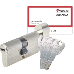 Cylindre de sécurité à bouton 30 x 30 mm^Vachette Outlet