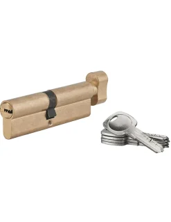 Cylindre de serrure à bouton 5G, 50Bx45mm, laiton, anti-arrachement, 5 clés -^SP Hot