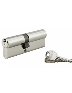 Cylindre de serrure double entrée SA, 40x55mm, anti-arrachement, nickel, 3 clés -^Thirard Online