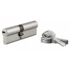 Cylindre de serrure double entrée Trafic 6, 40x50mm, nickel, anti-arrachement, anti-perçage, 5 clés -^Thirard Best