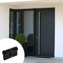 Cylindre de Serrure 30X30 mm finition PVD noir V5 3 clés^Vachette Hot