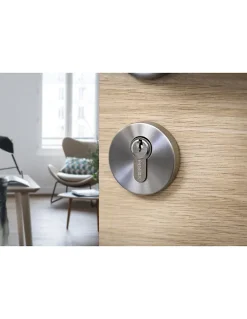 Cylindre de serrure, 27x27mm, anti-arrachement, nickel, 3 clés --Thirard Outlet