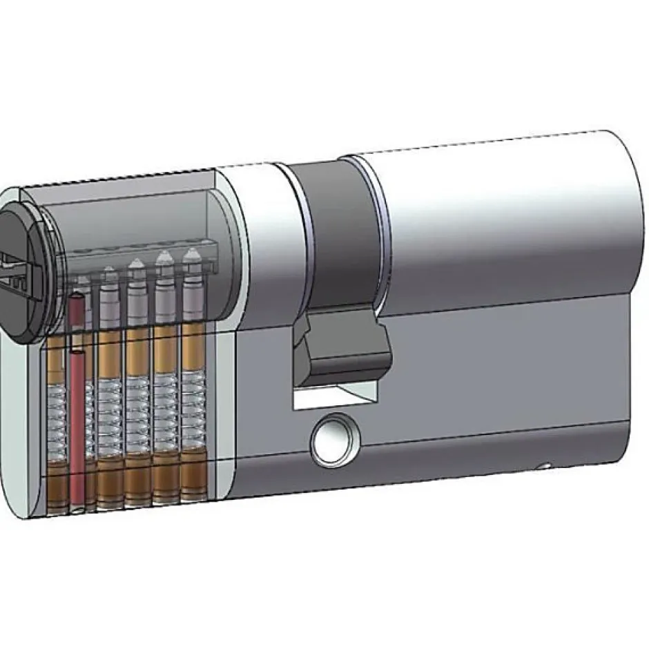 Cylindre de serrure Série 1000+ débrayable 30x60 mm 6 goupilles anti-perçage et anti-crochetage-Yale Online