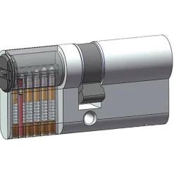 Cylindre de serrure Série 1000+ débrayable 40x45 mm 6 goupilles anti-perçage et anti-crochetage^Yale New