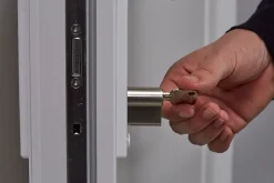 Cylindre laiton nickel satiné 35 x 35 mm^Smith & Locke Online