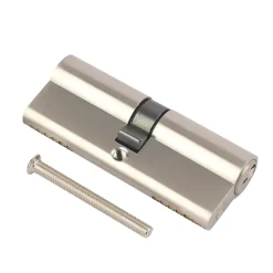 Cylindre laiton nickel satiné 40 x 40 mm-Smith & Locke Hot