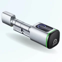 Cylindre électronique de serrure connecté -10 bio à empreinte digitale et badge rfid mifare-LOCKY Hot
