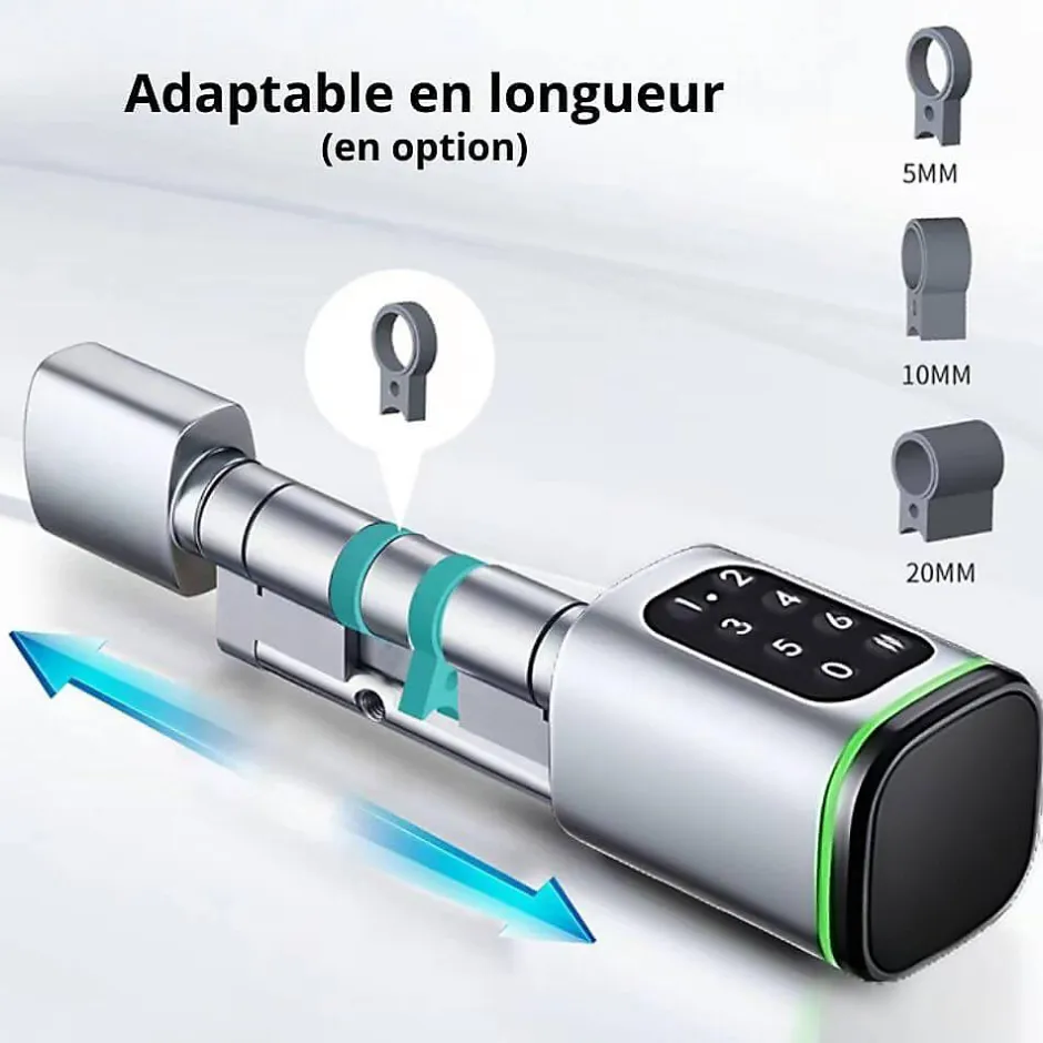 Cylindre électronique de serrure connecté -10 code à code et badge rfid mifare^LOCKY Online