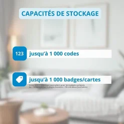 Cylindre électronique de serrure connecté -10 code à code et badge rfid mifare^LOCKY Online