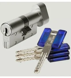 Cylindre serrure 30x30 mm à bouton acier renforcé 3 clés CHIFRAL S2 BRICARD^Autres