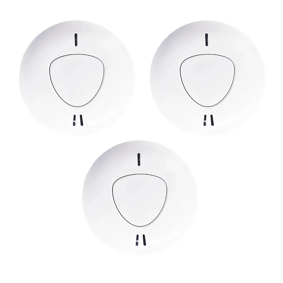 - Pack de 3 détecteurs de fumée connectés WSD301 compatibles avec les alarmes Touch AM301, Touch XL AM302 et Vigilia^Daewoo Clearance