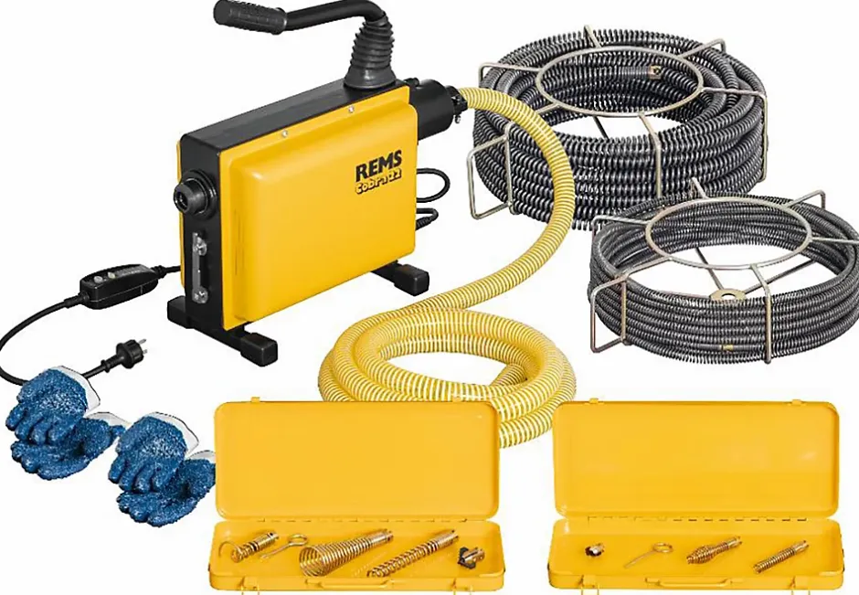 Déboucheur électrique Cobra 22, moteur 750 W, spirales couplables (172012 R220)^Rems Hot