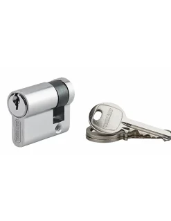 Demi-cylindre de serrure Ecopro, 30x10mm, anti-arrachement, 3 clés, nickel --SP Best