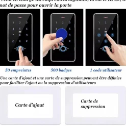 Digicode à codes et empreintes digital pour porte et portillon-Automatisme Passion Clearance