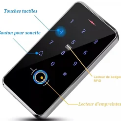 Digicode à codes et empreintes digital pour porte et portillon-Automatisme Passion Clearance