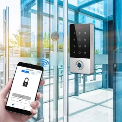 Digicode avec lecteur d'empreintes connecté wifi et lecteur RFID-Automatisme Passion Sale