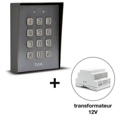 Digicode filaire pour mécanisme à contact sec - facile à programmer - Klavy 3 - - 109115-Extel Best