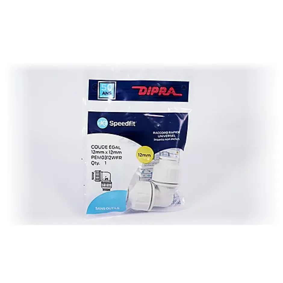 - Coude égal Speedfit diamètre 12^Dipra