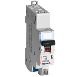 Disjoncteur auto / auto DNX3 4500 - départ - 4,5 kA - courbe C - 16 A --Legrand New