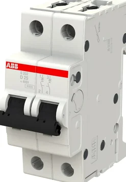 Disjoncteur bipolaire courbe D 25A^ABB Best