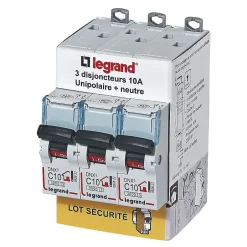 Disjoncteur DNX3 unipolaire + neutre 10A vendu par 3 pièces^Legrand Clearance