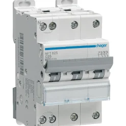 Disjoncteur - 3P+N - 40A - 6-10kA - Type C-Hager Clearance