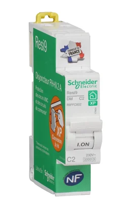 Disjoncteur peignable courbe C phase + neutre 2A Resi9 XP-Schneider Electric Online