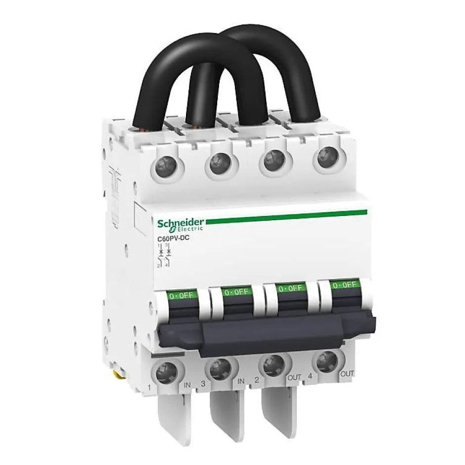 Disjoncteur photovoltaïque C60PV-DC - 5A - 800VDC - 2P - Courbe C - Peignable^Schneider Electric Best