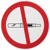 Disque de signalisation Cigarette électronique, polystyrène rigide adhésif, diamètre 180mm -^Thirard New