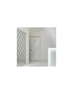 Disque de signalisation Espace Bébé , à visser, inox brossé, marquage noir, diamètre 76mm -^Thirard New