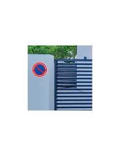 Disque de signalisation Sortie de voiture, polystyrène rigide adhésif, diamètre 180mm --Thirard Best