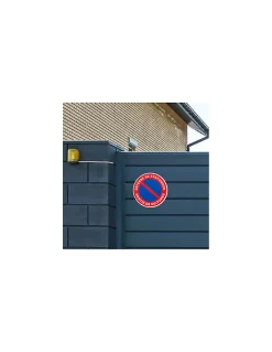 Disque de signalisation Sortie de voiture, polystyrène rigide adhésif, diamètre 180mm --Thirard Best