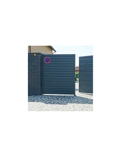 Disque de signalisation Stationnement interdit, polystyrène rigide adhésif, diamètre 180mm --Thirard Clearance