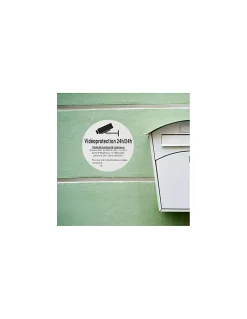 Disque de signalisation Vidéoprojection 24/24, polystyrène rigide adhésif, diamètre 180mm -^Thirard Outlet