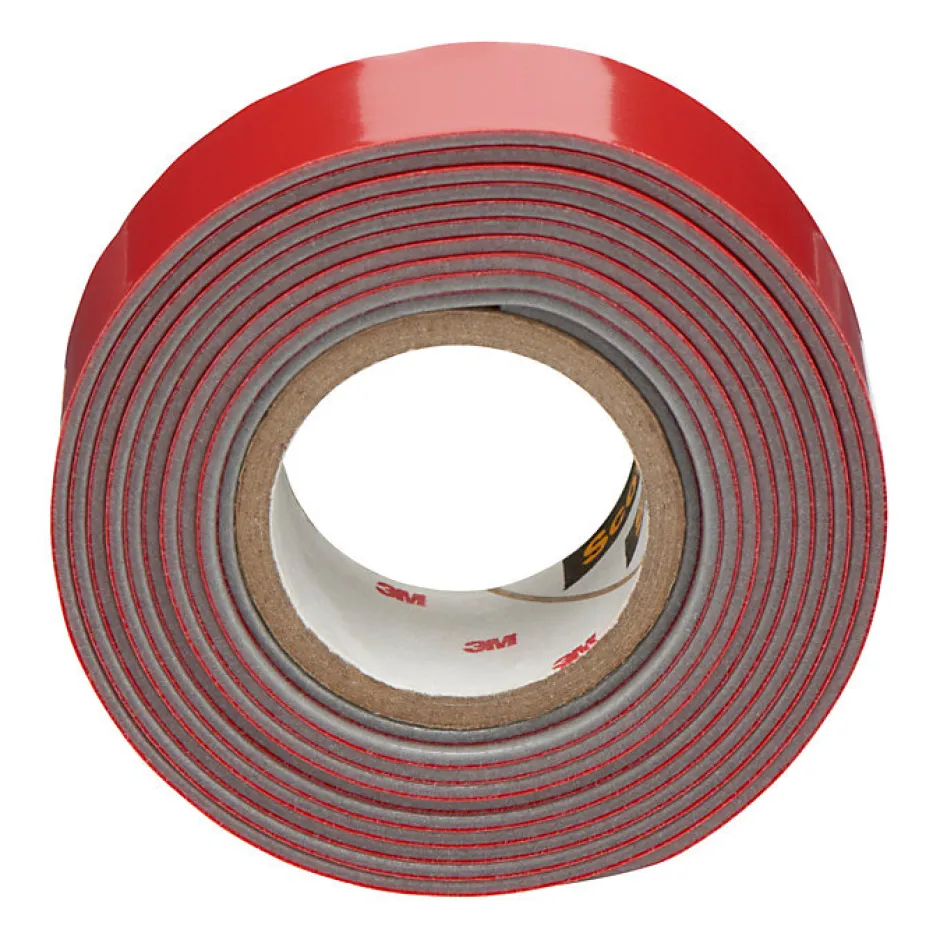 Double face extérieur 19 mm x 1.5 m noir, 5 kg-3M