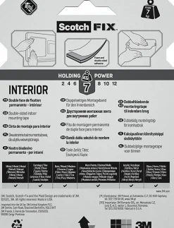Double face intérieur 3M 19 mm x 5 m blanc, 7 kg^Scotch New