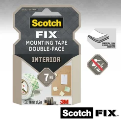 Double face intérieur 19 mm x 1.5 m blanc, 7 kg^3M Hot