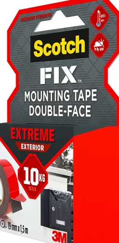 Double face intérieur Extrême 19 mm x 1.5 m noir, 10 kg^Scotch Sale